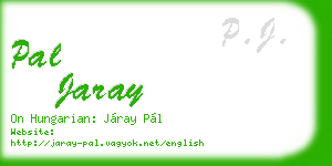 pal jaray business card